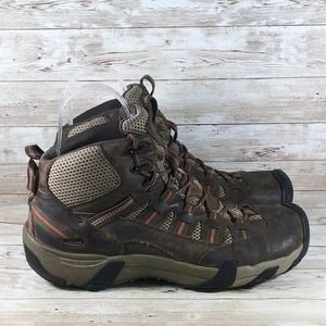 Keen Alamosa Brown Leather Mid Hiking Mens 10.5